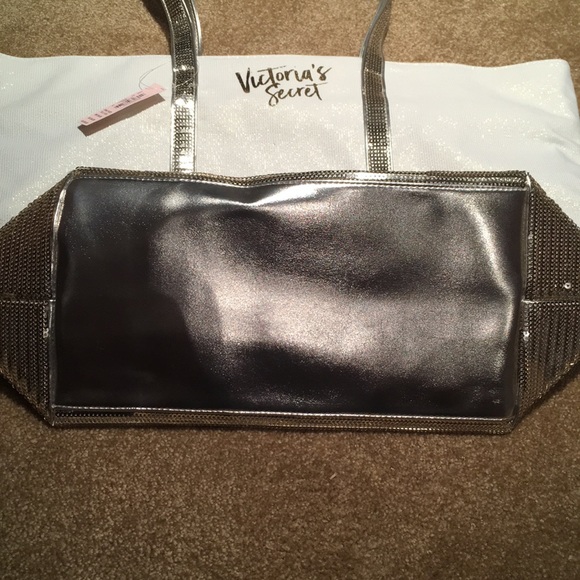 Victoria’s Secret Gold Sequenced Canvas Bag - Picture 6 of 8
